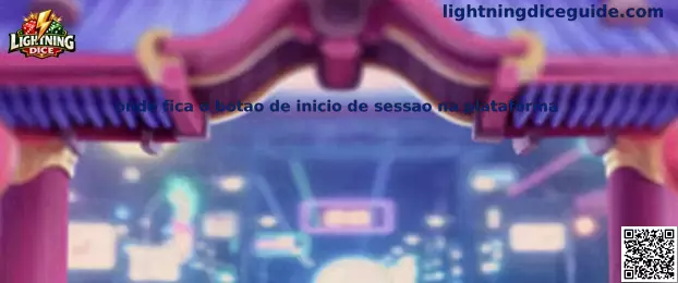 Ubicación del botón de inicio de sesión en la plataforma Lightning Dice
