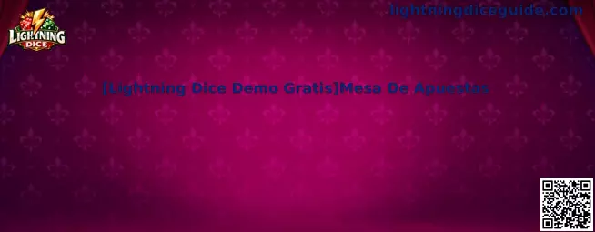 Mesa de apuestas Lightning Dice