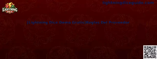 Lightning Dice Demo Gratis Reglas Del Proveedor