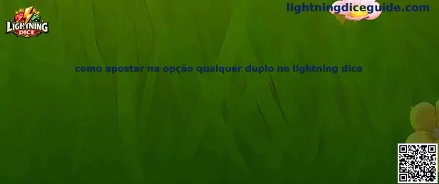 Cómo apostar en la opción cualquier duplo en Lightning Dice