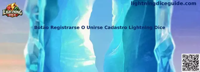 Botão Registrarse O Unirse Cadastro Lightning Dice