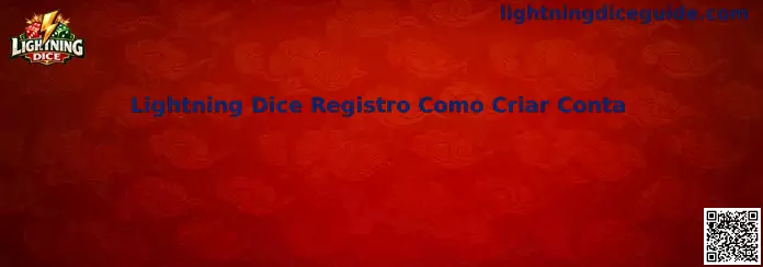 Guía paso a paso para Lightning Dice Registro Como Criar Conta